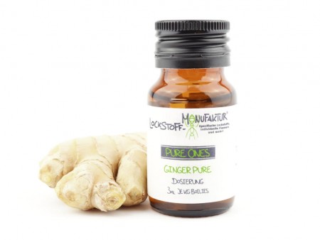 Ginger Pure ist ein intensiver, natürlicher Extrakt mit scharfem Geschmack.