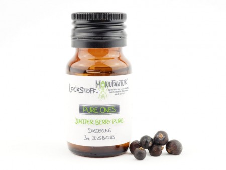 Juniper Berry ist ein natürliches Großfisch-Flavour für den Herbst, das sich sehr gut mit anderen Pure Ones kombinieren lässt.